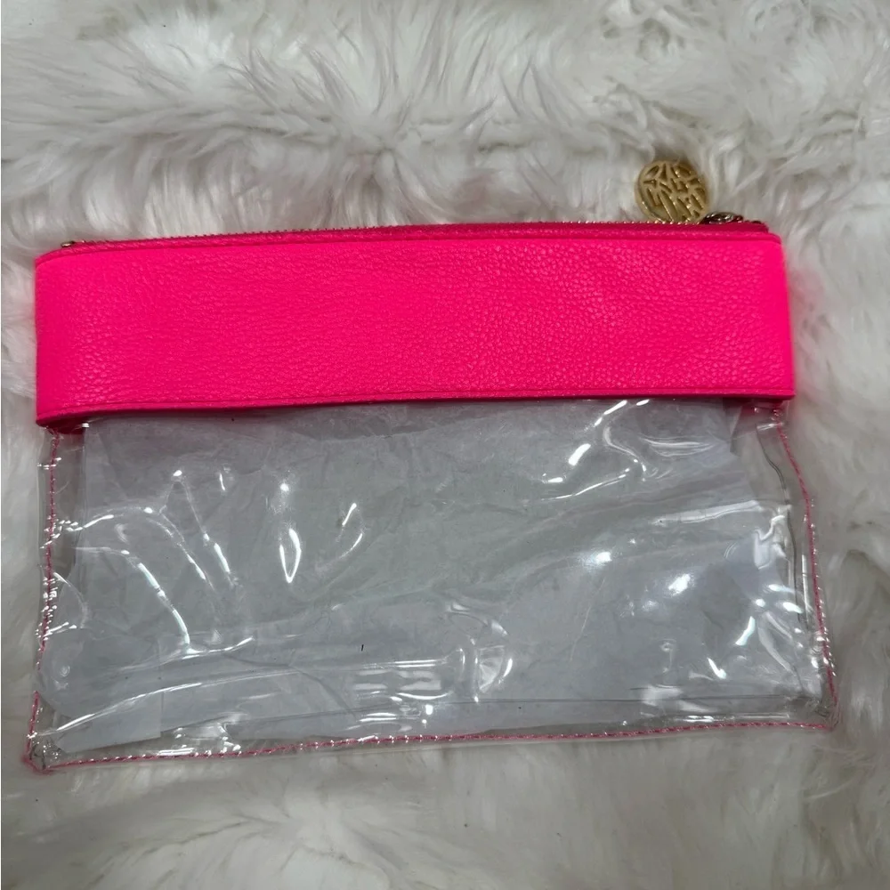 Lilly Pulitzer Neon Pink Clear bag